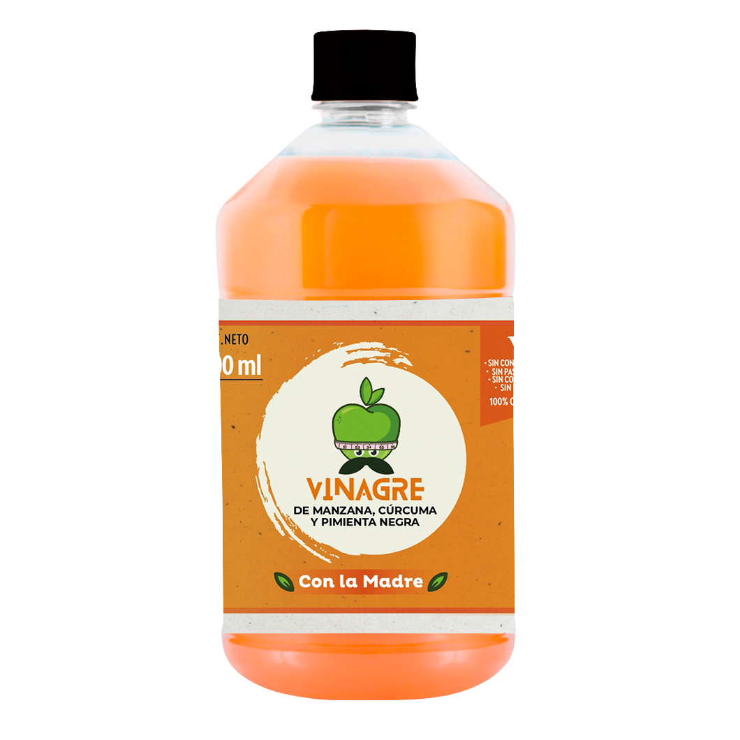 Vinagre de Manzana con cúrcuma y pimienta negra (nuevo producto )